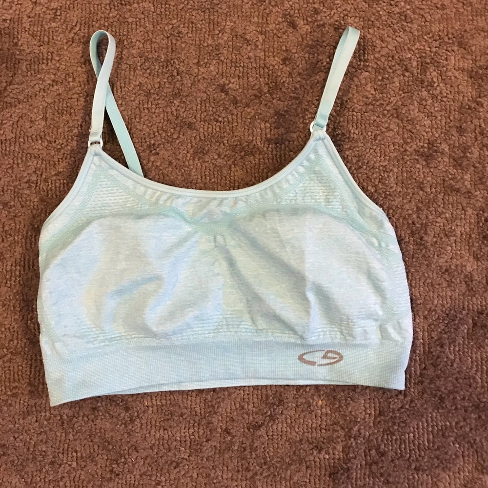 Turquoise sports bra